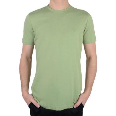 Imagem de Camiseta Masculina Lado Avesso MC Slim Fit Verde - LH174-Masculino