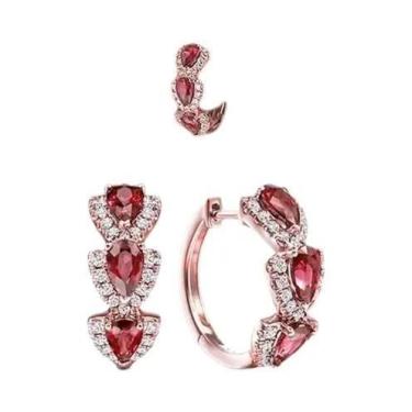 Imagem de Brincos De Argola Em Prata Esterlina 925 Com Zircônia Cúbica Azul Para