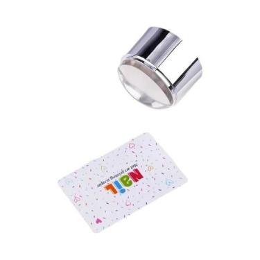 Imagem de Carimbo Para Unhas Francesas Com Cabeça De Silicone Transparente, Rasp