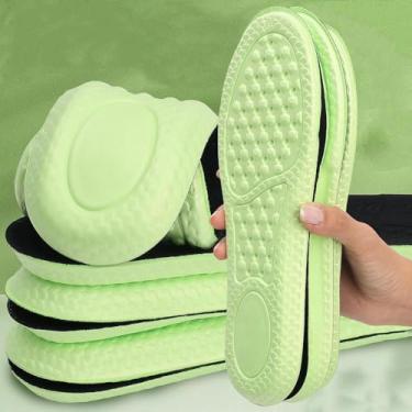 Imagem de 1 par de palmilhas Cloud Comfort para homens e mulheres – Solas de sapato ultramacias com amortecimento de espuma de memória, inserções de suporte de arco com almofada de gel para corrida, caminhada e