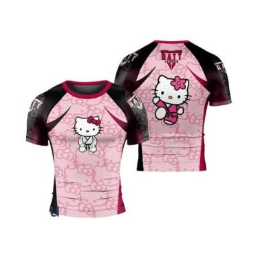 Imagem de Camiseta Unissex Hello Kitty Jiu Jitsu Cartoon Esportiva Confortável R