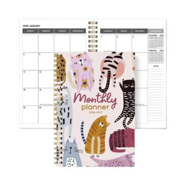 Imagem de Caderno Planejador Semanal E Mensal A5 2026-2027 Organizador De Calend