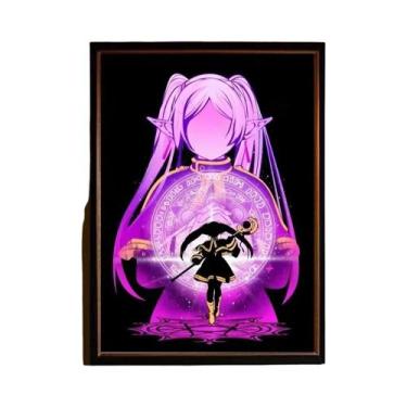 Imagem de Anime Frieren Poster Estética Minimalista para Sala de Estar Decoração
