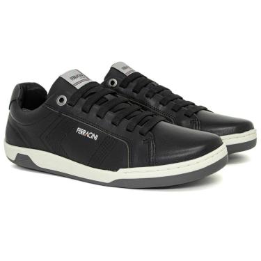 Imagem de Sapatênis Ferracini Lexus Cadarço Elástico Couro Legítimo Palmilha Macia Confortável 7052-267-Masculino