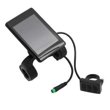 Imagem de Cryfokt Medidor de Display LCD de Bicicleta Elétrica, Painel de Display LCD de Scooter, Painel de Controle 24V 36V 48V Com Velocímetro Sem Fio, Odômetro, Plugue de Material ABS