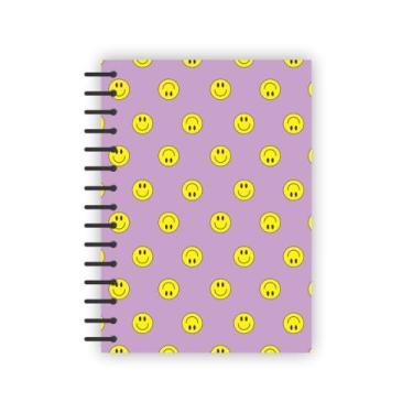 Imagem de Caderneta A6 flexível Smile Lilás com 80 folhas pautadas cod. 0348 - abyaragraf