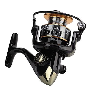 Imagem de SPYMINNPOO Carretel de Pesca Totalmente Metálico à Prova de Mar 5.2:1 Com Eixo Principal de Latão para Pesca Em Jangada, Com âncora e Fundição de Vara, Balancim CNC Sem Lacuna (HE4000)
