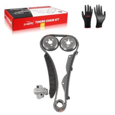 Imagem de YA-MAYPAY Conjuntos de kit de corrente de distribuição com roda dentada compatível com Chevrolet 2011-2012 Spark (KSC), 2008-2009 LOVA (CET), 2008-2009 AVEO (SET), 2013-2016 AVEO 1.0L/1.2L