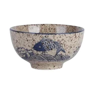 Imagem de Tigela De Arroz De Cerâmica De 4,5 Polegadas Estilo Japonês Retro Uten