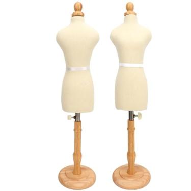 Imagem de Forma de Vestir Feminina Profissional Manequim Costura Ajustável com Estrutura Madeira Sólida Premium para Confecção Pad