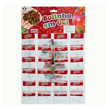 Imagem de BOLINHA DE GEL QUE CRESCE NA ÁGUA – BOLINHAS DE ÁGUA PARA VASO – GRÂNULOS DE POLÍMERO ACRÍLICO DECORATIVOS PARA PLANTAS – ORBEZ PARA DECORAÇÃO - CARTELA C/ 24 SAQUINHOS (TRANSPARENTE)