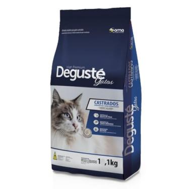 Imagem de Ração Degusté High Premiun Gatos Castrados 1 Kg Sabor Salmão