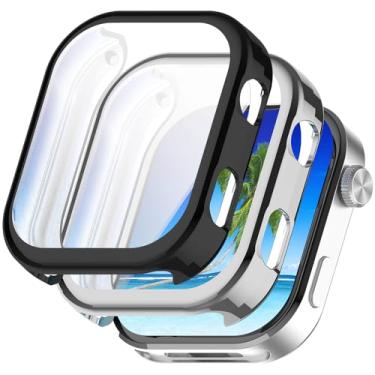 Imagem de Acddeny [2 peças] Capa compatível com redmi Watch 6, capa protetora completa preta de alta transparência com protetor de tela, [antimanchas] [resistente a arranhões] Capa protetora de TPU - preta e