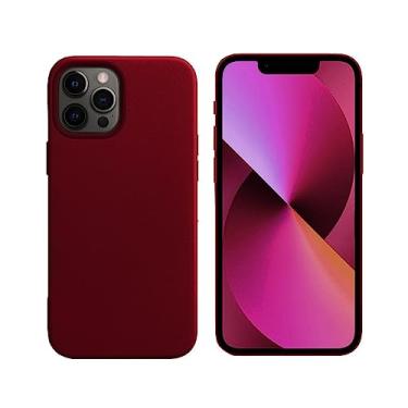 Imagem de Capinha Slim Case Colorida Compatível Com IPhone 13 PRO Vermelha,Preta, Laranja, Amarela, Azul, Rosa, Pink, Branca, Lilás, Marrom, Verde, Roxo Com 3 Camadas De Proteção PREMIUM ONYK (BORDO)