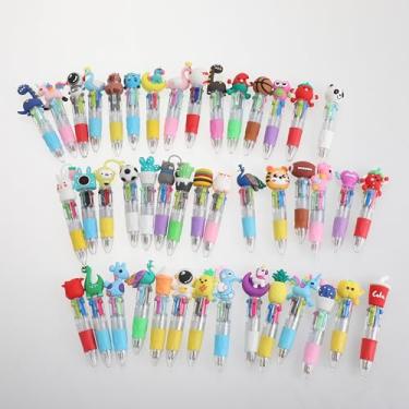 Imagem de BESARME 64 canetas divertidas, canetas multicoloridas em uma caneta fofa 4 em 1, lembrancinhas de festa para aniversário, dia dos namorados, presentes para aula