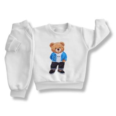 Imagem de Conjunto Infantil de Moletom Flanelado Bebê Unissex - Timiliki Baby We