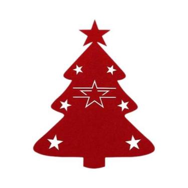 Imagem de Suporte Para Talheres Em Forma De Estrela De Natal Com Design De Cervo