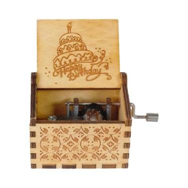 Imagem de Caixa De Música De Madeira Frozen Beauty And Beast, Caixa Musical Escu