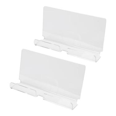 Imagem de Yosoo Suporte de Parede Acrílico para Tablet, Suporte de Parede para Tablets e Smartphones, Organizador de Cabos Conveniente e de Tomada na (Transparente)