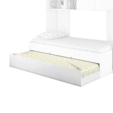 Imagem de Cama Auxiliar Infantil Chiara Branco Brilho - Phoenix