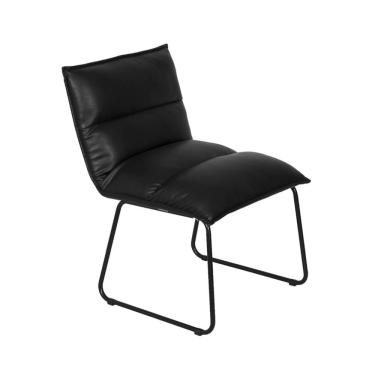 Imagem de Poltrona Pad Revestimento Sintético Preta