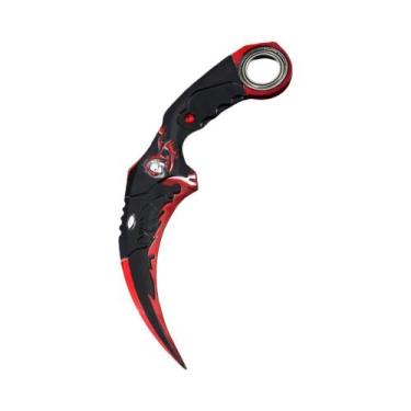 Imagem de Faca Modelo De Metal Karambit De 17CM Com Espinhos Duplos Para Meninos