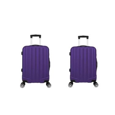 Imagem de Kit Mala De Viagem Abs 2 Peças Adventure E Action Fortt Roxa Mab01-rx