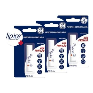 Imagem de 3 Und Protetor Labial Lip Ice Med Repair