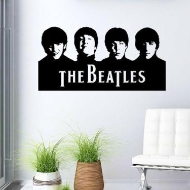 Imagem de Adesivo de parede The Beatles Iconic Portrait para quarto ou sala de e