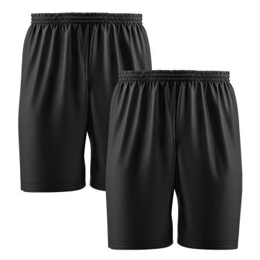 Imagem de Kit 2 Calção Short Futebol Basquete Vôlei Bermuda Dry Treino Academia-Masculino