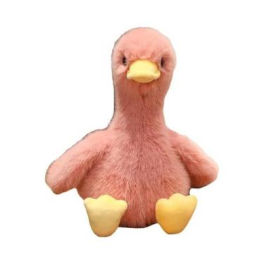 Imagem de Brinquedo De Pelúcia Pato Amarelo 34/45cm, Boneca Macia Estilo Coreano