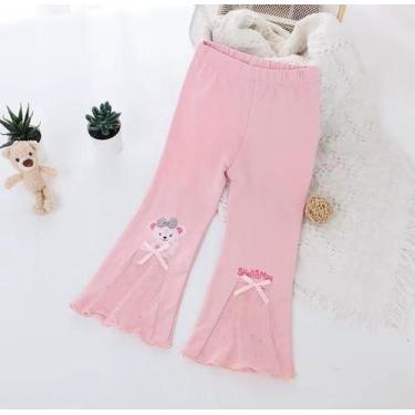 Imagem de Calça infantil feminina Menina Algodão Com Tule -1 UN - Petvipi, Rosa,