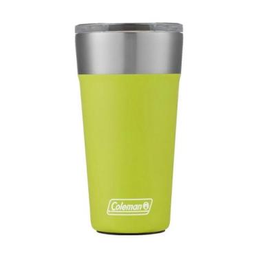 Imagem de Copo Térmico de Cerveja Coleman 600ml com Abridor Inox - Verde Neon