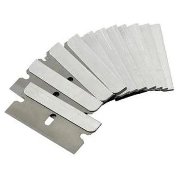 Imagem de Jogo de 10 Lâminas para Raspador de Bolso 4 cm - Aço Carbono - Certec