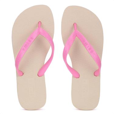 Imagem de Chinelo Brizza Arezzo Tira Duo Bicolor Roma Basics Rosa - Feminino-Feminino
