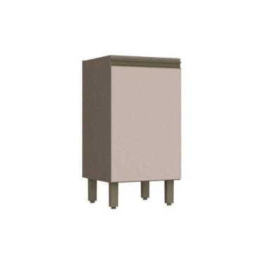 Imagem de Balcão de Cozinha Connect c/ 1 Porta s/ Tampo Duna/Cristal - Henn