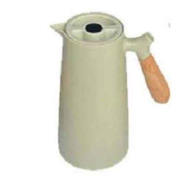 Imagem de Garrafa Térmica de Café 1000ml Plástico Cabo de Madeira e Termômetro D