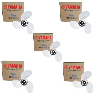 Imagem de KIT 5 Hélice Motor de Popa 15Hp 9 1/4 X 11