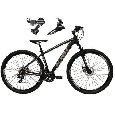 Imagem de   Bicicleta Aro 29 Ksw Xlt Alumínio 24v Câmbios Shimano Garfo Suspensão - Preto\Prata