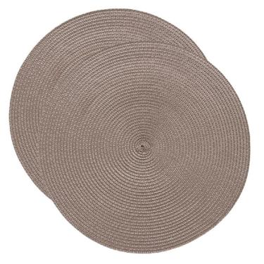 Imagem de Jogo Americano Redondo 2  Duas  Unidades -  Taupe