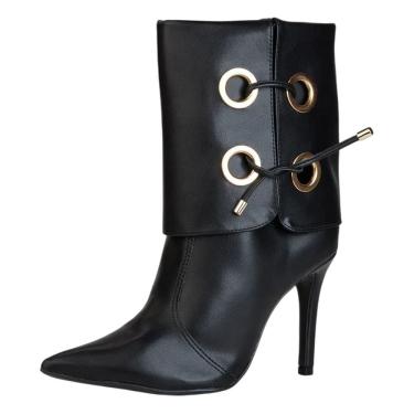 Imagem de Bota Feminina Confortavel Elgetante Social Salto Fino Bebece