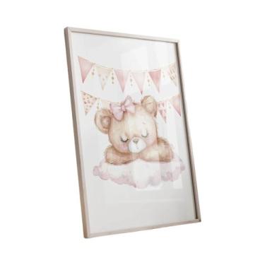 Imagem de Pôster/Pintura Decorativa De Parede Em Lona: Carrossel De Urso Rosa Do