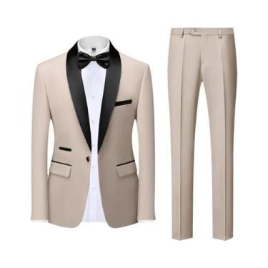 Imagem de Terno Masculino Casual De Negócios Para Casamento E Festa, Tamanhos M-