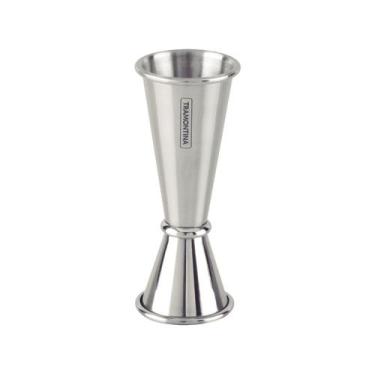 Imagem de Dosador Tramontina Duplo Para Bebidas Em Aço Inox 25 E 50 Ml Tramontin