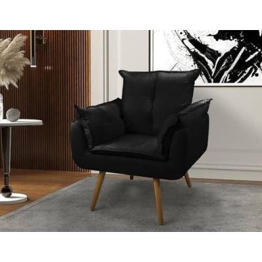Imagem de Cadeira Decorativa Opala Preta  - VENEZA