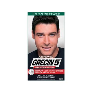 Imagem de Shampoo Color Grecin 5 H-45 Castanho Escuro, Castanho escuro