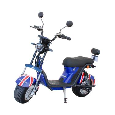 Imagem de Scooter Elétrica 1000W Wehawk Bateria Lítio Removível Bandeira Inglaterra