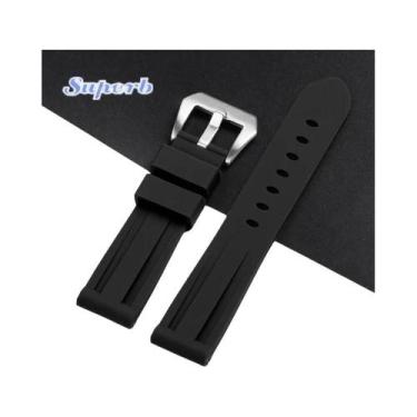 Imagem de Pulseira De Silicone Unissex Para Relógio Panerai, Bracelete De Borrac