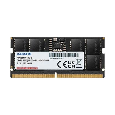 Imagem de Memória RAM Para Notebook Adata XPG, 32GB, 5600MHz, DDR5, CL46 - AD5S560032G-S-Unissex