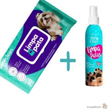 Imagem de Toalha Lenço Umedecido Cachorro Cães e Gatos 50un Limpa Pata, Popô, Fa